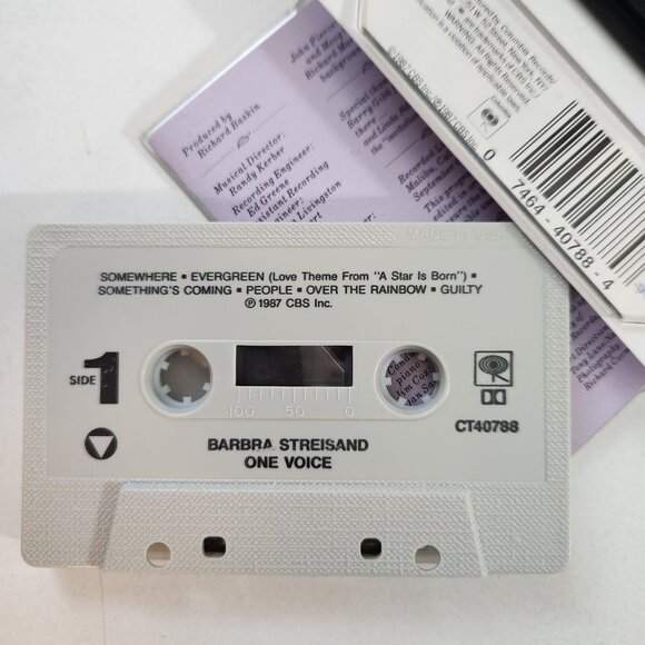 Barbra Streisand "One Voice" Cassette Tape - Picture 5 of 5